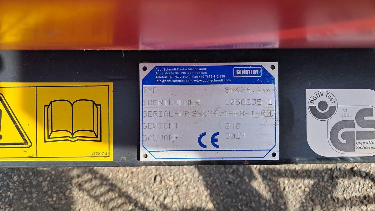 Used 2014 Schmidt SNK24.1