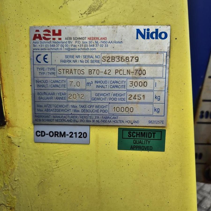 Used 2012 Nido Stratos B70-42 PCLN-700