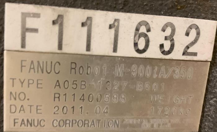 Used FANUC M900iA/350 6 AXIS CNC ROBOT WITH R30iA CONTROLLER 350KG X 2650mm REACH