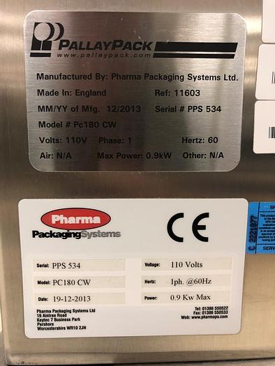 Used Counter, Pill, Tablet, PallayPack, Mdl PC80CW, 18-Track, #S742621