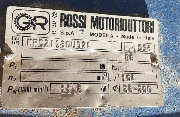 Usado Misturadora Rossi Motoreduttori