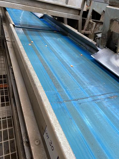 Used Stainless Steel Split Conveyor with 2 drives 7m L 0.95m W