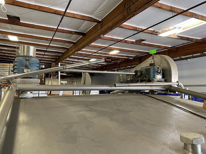 Used Damrow 4500 Gallon Double-O Cheese Vat Stainless Steel Jacketed Tank w/ Mixers