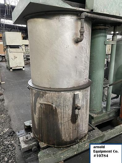 Used 100 GALLON ROSS DOUBLE PLANETARY MIXER - MODEL HDM-100 - S/S - VAC - JKTD.