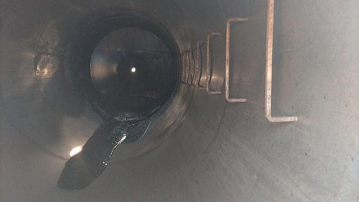 Used 3,600 GALLON S/S CONE BOTTOM MOUNTED