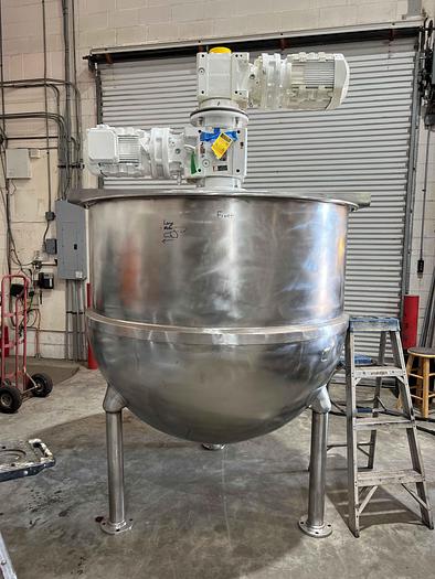 NEW 300 GALLON DOUBLE MOTION (COUNTER ROTATING) KETTLE - 316 S/S - 90 PSI JACKET