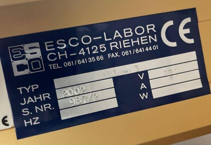 Used 3 LITER ESCO LABOR DUAL AGITATED LAB VACUUM MIXER - S/S - VACUUM - JACKETED