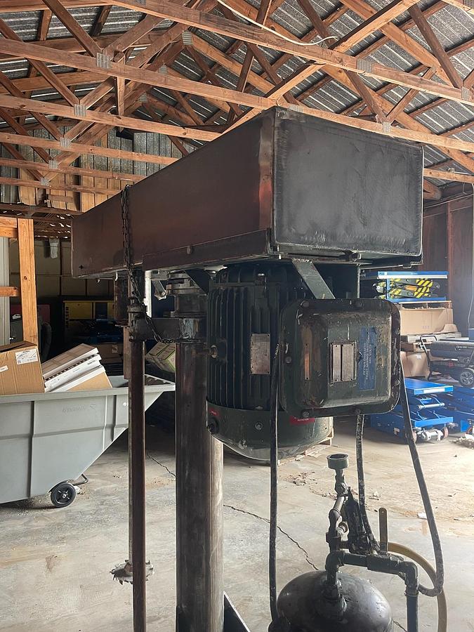 Used 15 HP MYERS HIGH SPEED DISPERSER - AIR/OIL LIFT - VARIABLE SPEED