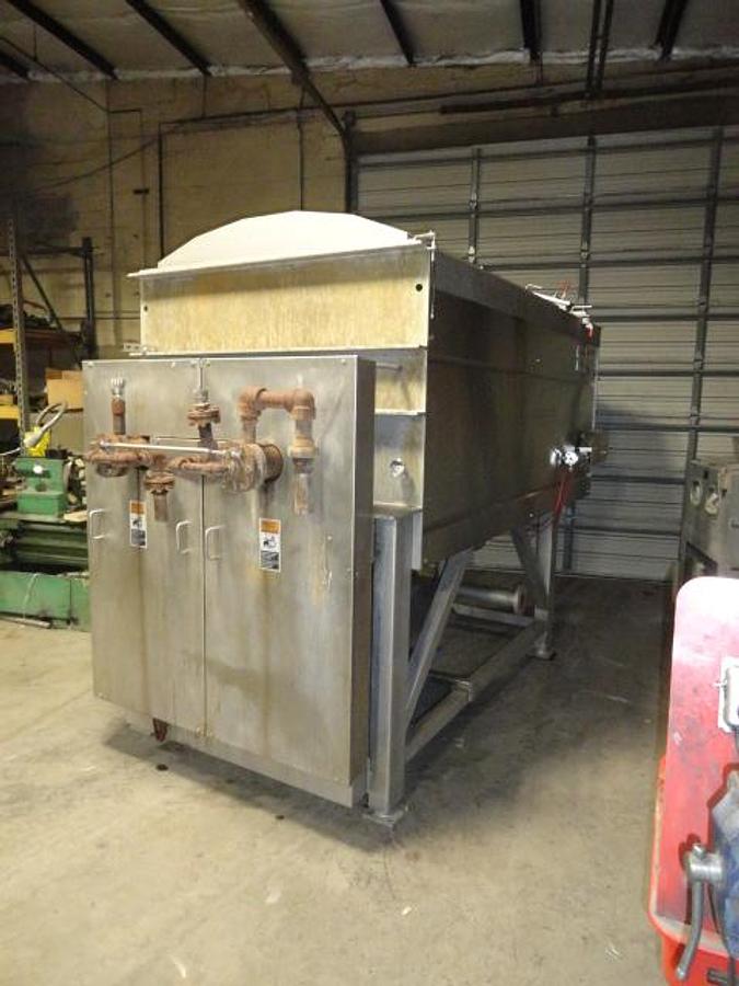 Used 28" x 10' BLENTECH TWIN SCREW HOLLOW FLIGHT BLENDER - S/S - JACKETED
