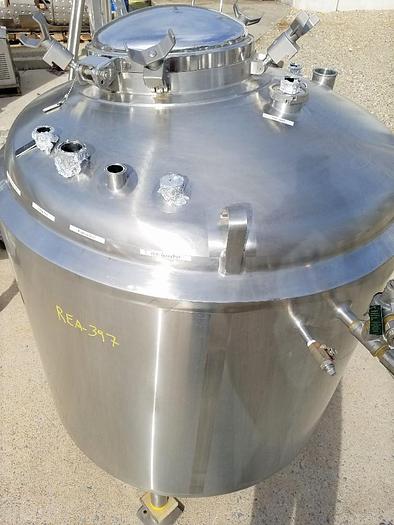 Used 340 GALLON / 1300 LITER DCI REACTOR - 316L S/S - 60 PSI/FV/125 PSI