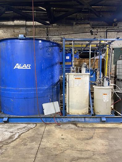 Used 3' x 4' ALAR ROTARY VACUUM DRUM FILTER - MODEL 340