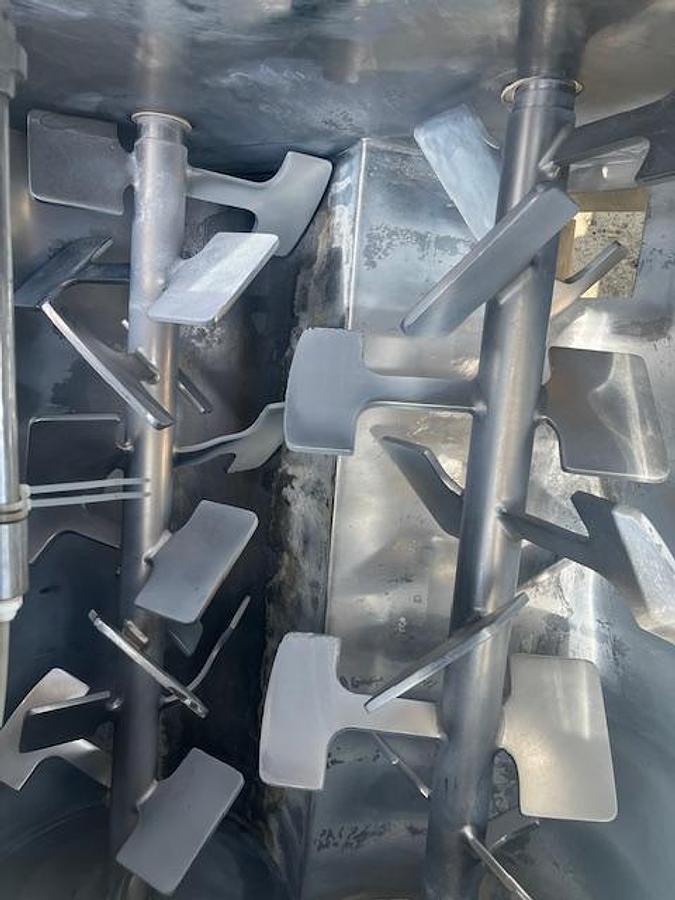 Used 15 CU. FT. A & J PFLAUER DOUBLE ROTOR PADDLE MIXER