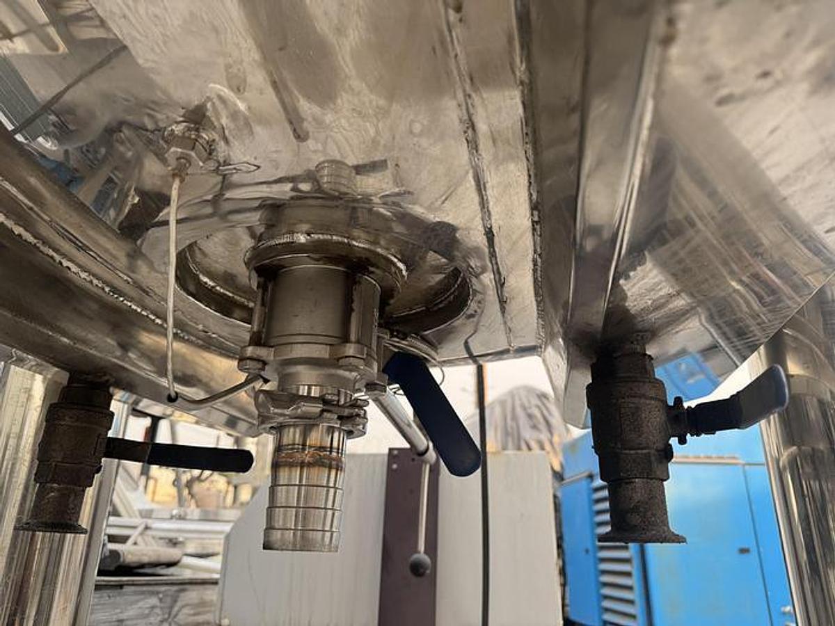 Used 500 LITER CHASING VACUUM EMULSIFIER REACTOR - S/S