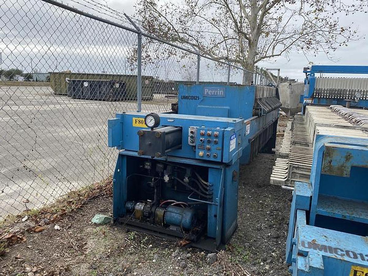 Used 60 CU. FT. PERRIN FILTER PRESS