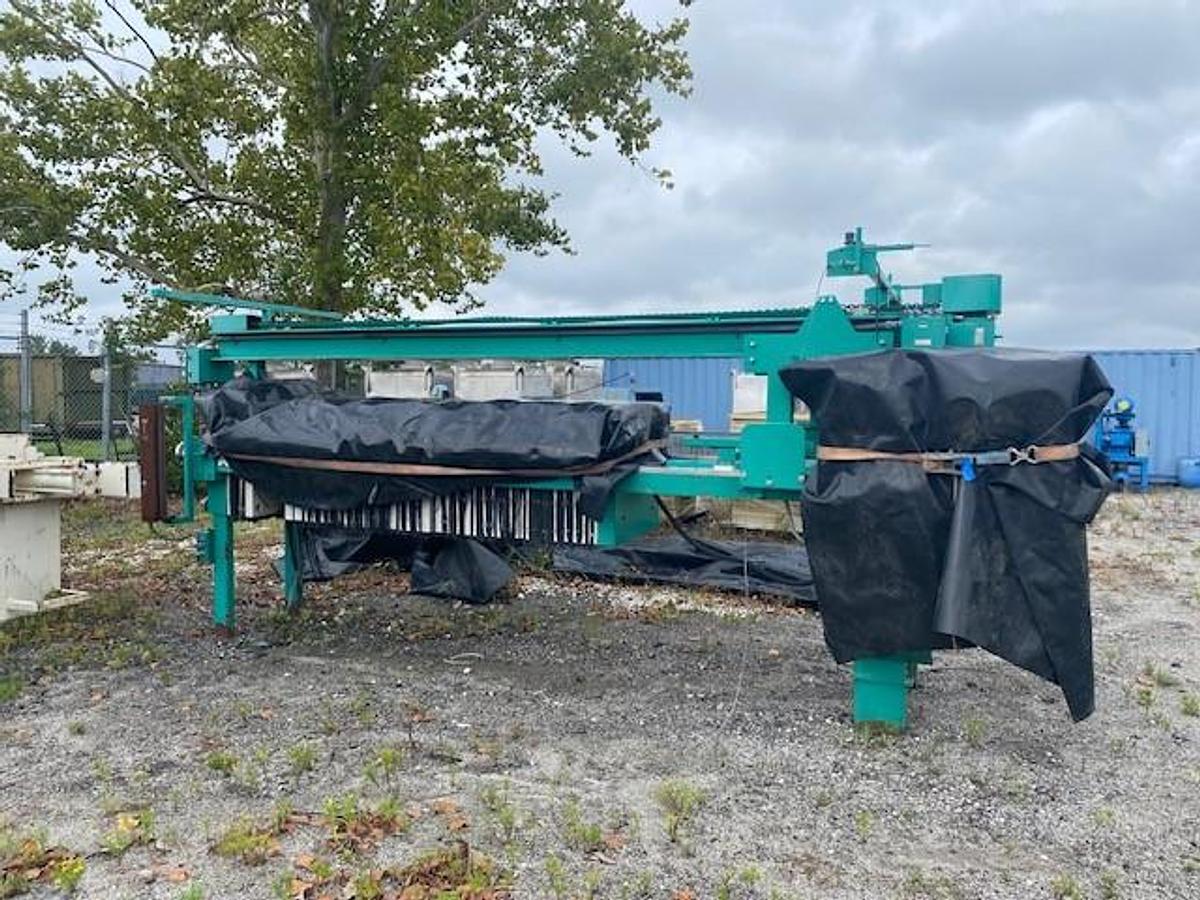 Used 20 CU. FT. NETZSCH FILTER PRESS - AUTOMATIC CLOSURE - PLATE SHIFTER - EXPANDABLE