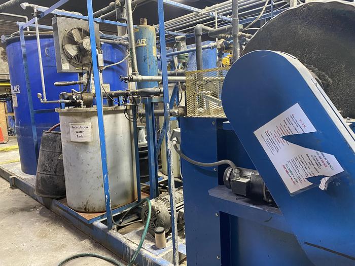 Used 3' x 4' ALAR ROTARY VACUUM DRUM FILTER - MODEL 340