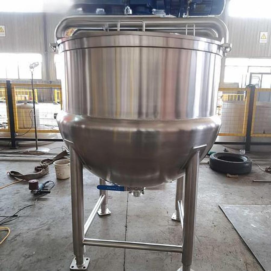 250 GALLON SINGLE MOTION KETTLE WITH FLIGHT BARS - 316 S/S - 90 PSI