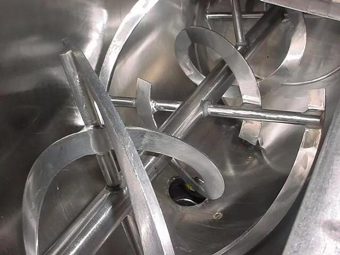 Used 5 CU. FT. J.H. DAY DOUBLE RIBBON BLENDER - SANITARY S/S - 3 HP