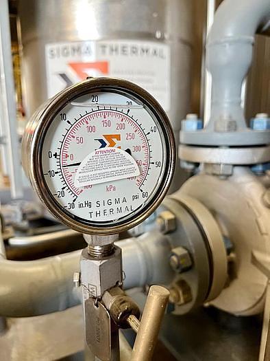 Used 250 KW/HR SIGMA THERMA INC. HOT OIL HEATER