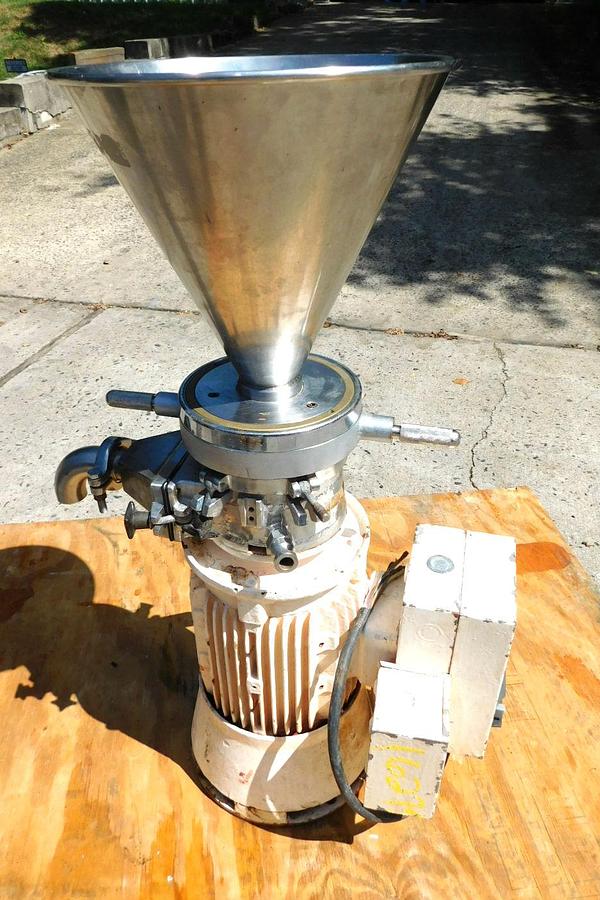 Used LEUMANN AND UHLMANN VERTICAL COLLOID MILL MODEL D 112 MS
