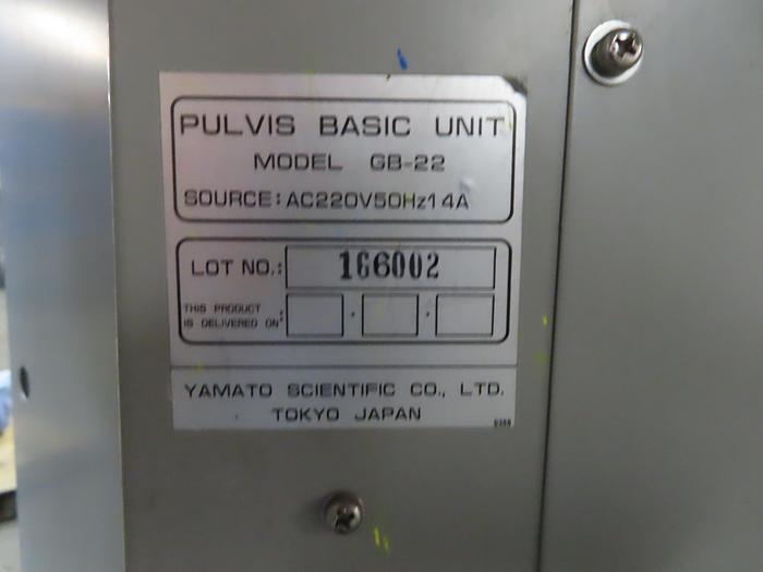 Used YAMATO LAB DRYER SPRAY DRYER & FLUID BED DRYER - PULVIS GB-22