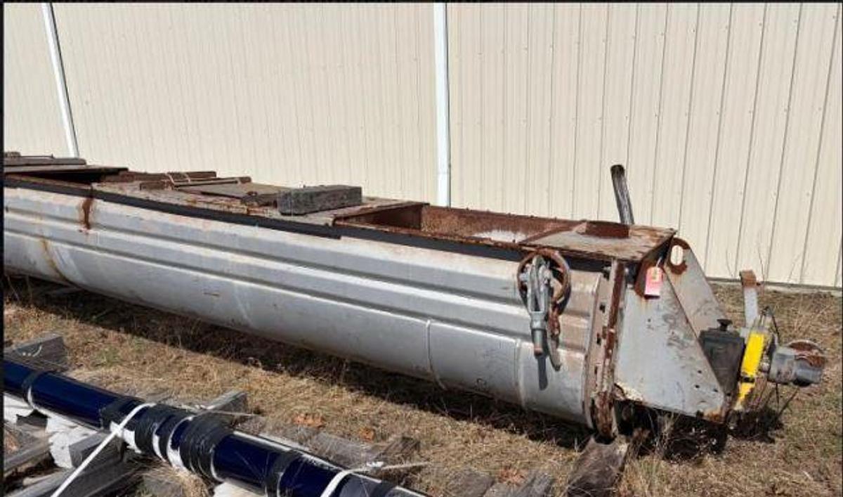 Used 25.6" x 30'8" SINGLE SCREW JACKETED COOLING SCREW - C/S