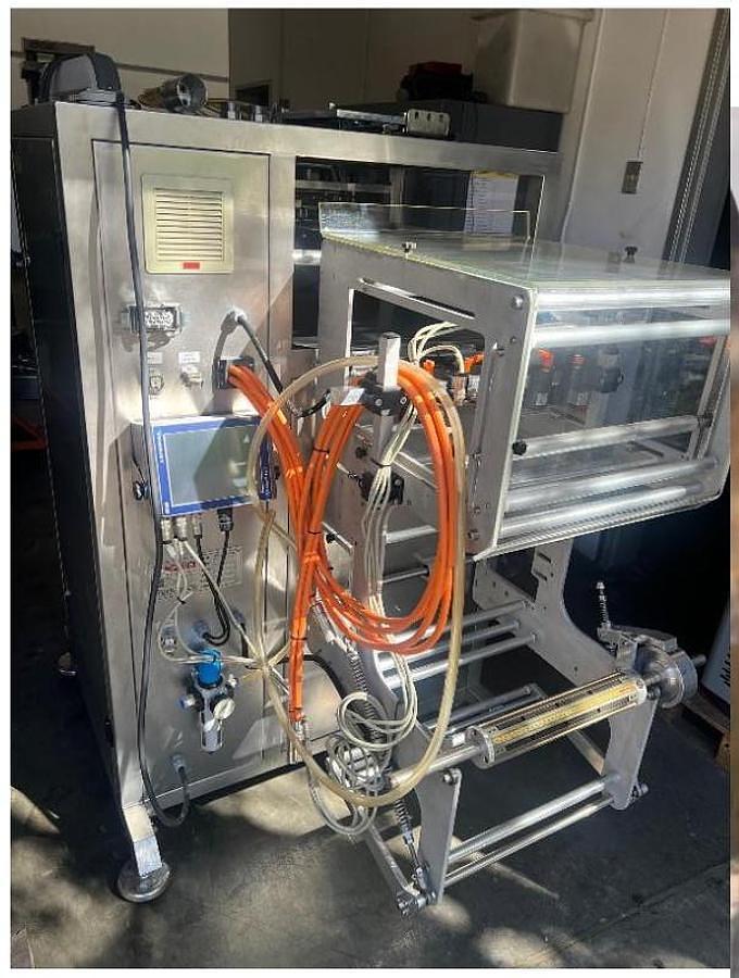 Used TURPACK 3 SIDE VERTICAL SEAL STICK PACK MACHINE - 4 LANE