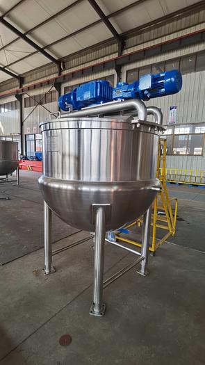 200 GALLON TWIN ACTION AGITATED KETTLE - 316 S/S - 80 PSI