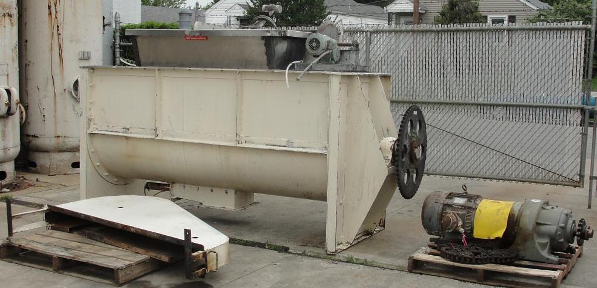 Used 60 CU. FT. DOUBLE RIBBON BLENDER - S/S CLAD - 15 HP
