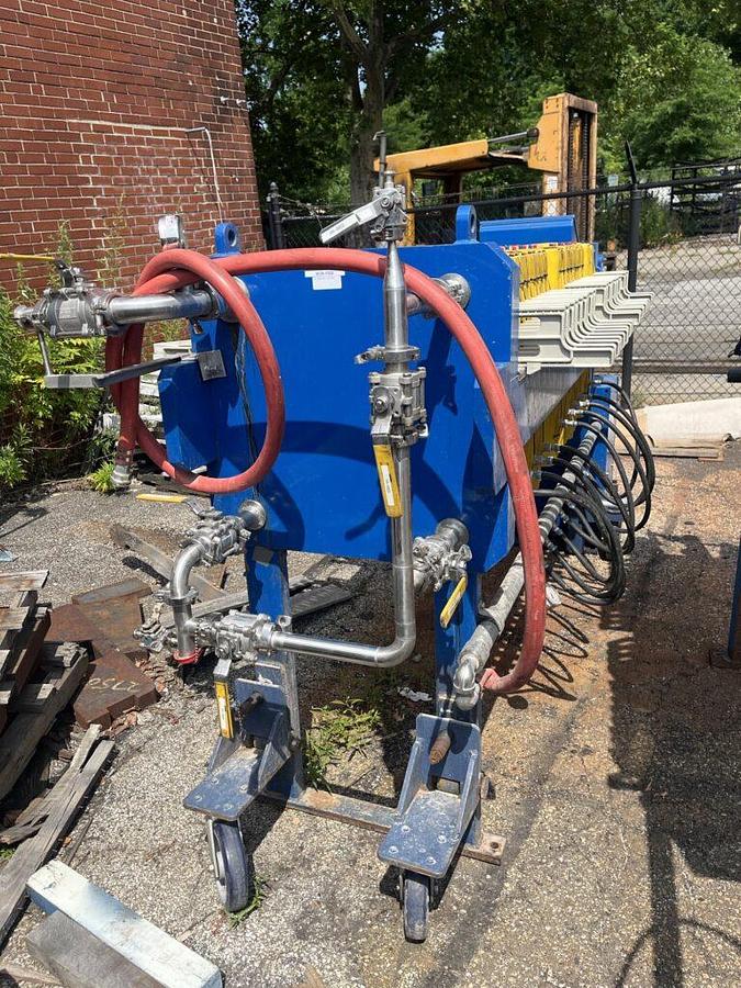 Used 5 CU. FT. NEVER USED MEMBRANE SQUEEZE FILTER PRESS