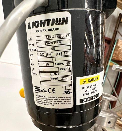 Used 2 GALLON LEE S/S JACKETED REACTOR AND MIXER