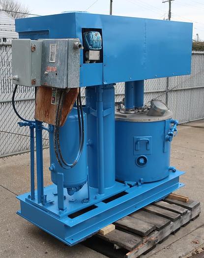 Used 40 GALON ROSS DUAL SHAFT MIXER - PVM-40 - S/S - VAC - JKTD.