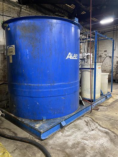 Used 3' x 4' ALAR ROTARY VACUUM DRUM FILTER - MODEL 340