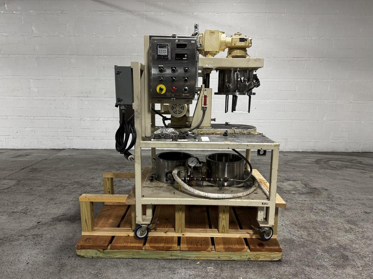 Used 4 GALLON ROSS DOUBLE PLANETARY MIXER - S/S - VACUUM - JACKETED