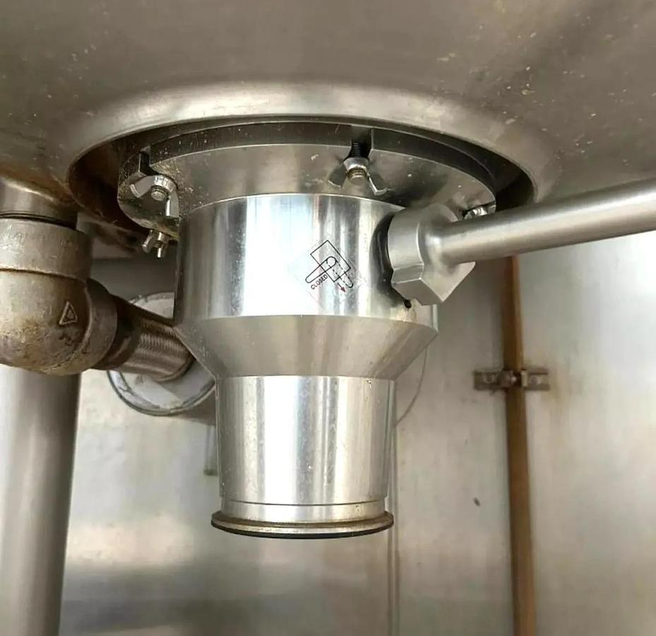 Used 600 GALLON LEE SINGLE MOTION SWEEP AGITATED KETTLE - 90 PSI JACKET