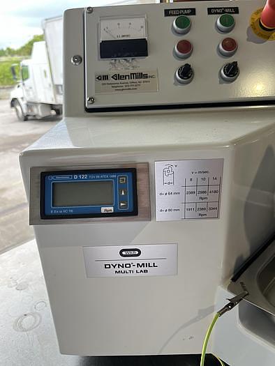 Used WAB LAB DYNO-MILL MULTI LAB MEDIA MILL - WITH PRODUCT PUMP