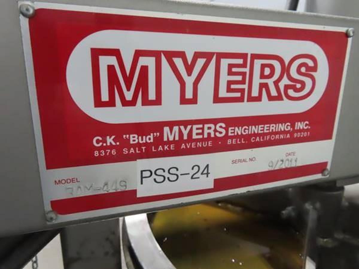Used MYERS HYDRAULIC RAM DISCHARGE PRESS