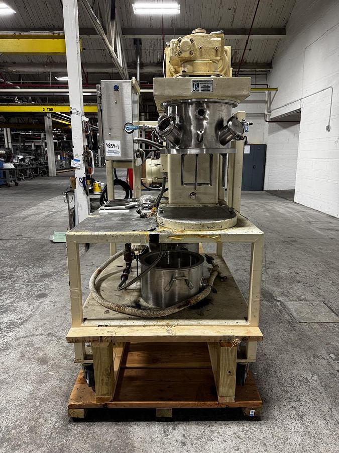 Used 4 GALLON ROSS DOUBLE PLANETARY MIXER - S/S - VACUUM - JACKETED