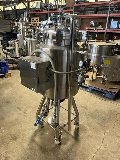 Used 100 LITER / 25 GALLON PRECISION PORTABLE REACTOR - 316L S/S - 45 PSI INTERNAL / 120 PSI JACKET