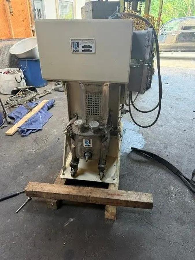Used 3 GALLON ROSS DUAL SHAFT MIXER - S/S - JACKETED