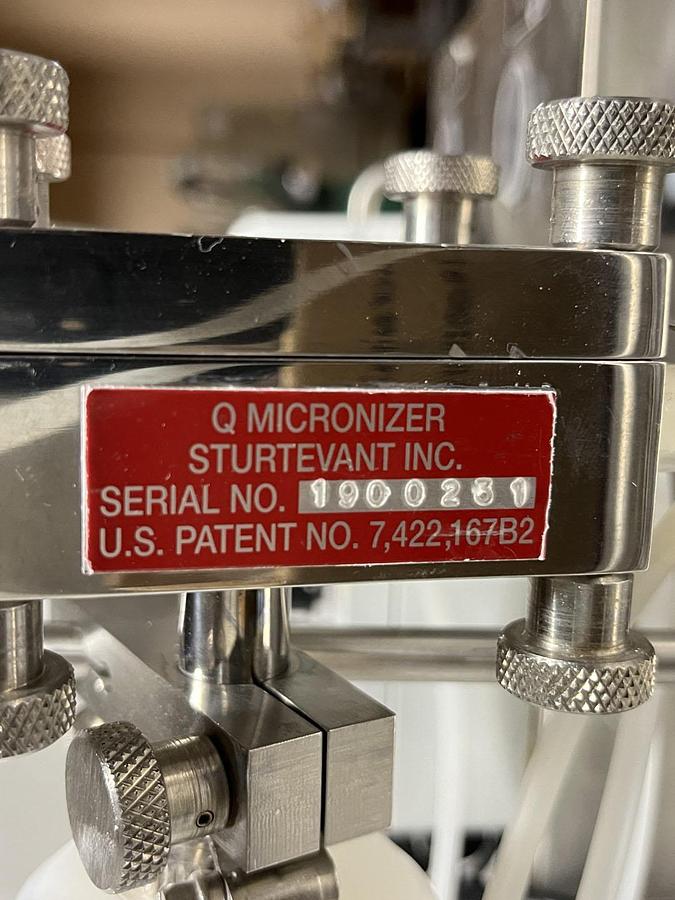 Used 2" STURTEVANT MICRONIZER JET MILL - 316 S/S
