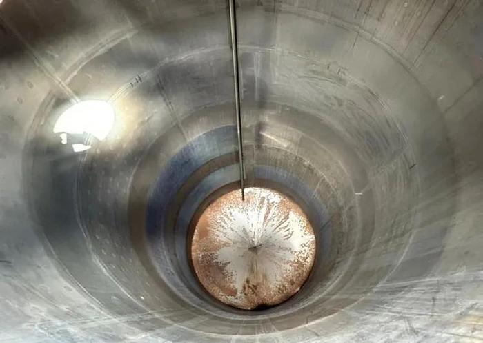 Used 6,000 GALLON SPECIFIC MECHANICAL SYSTEMS JACKETED SANITARY STAINLESS STEEL TANK