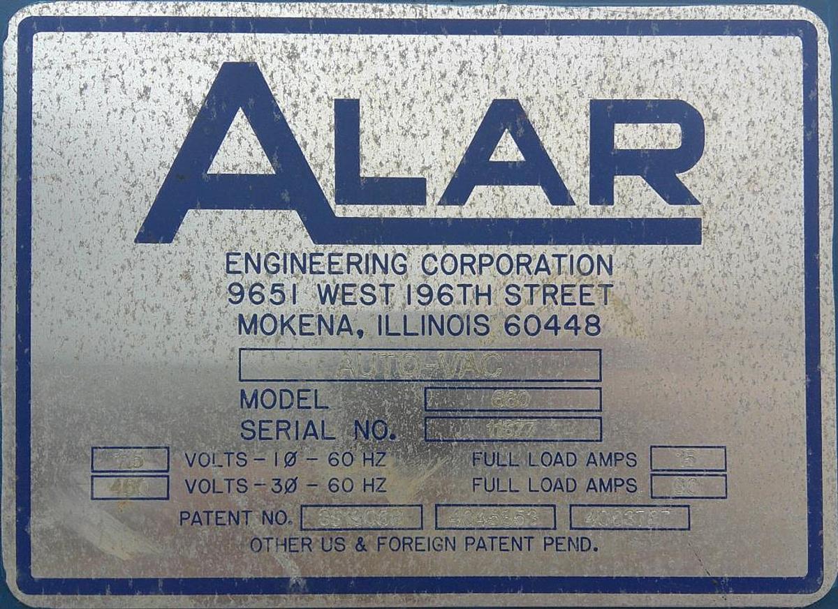 Used 6 FT x 6 FT ALAR ROTARY VACUUM DRUM FILTER - S/S DRUM