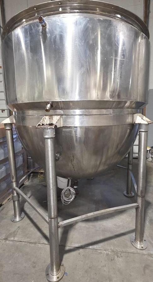 Refurbished 1,000G (+ ADDITIONAL GALLONAGE) TWIN ACTION KETTLE - S/S - 2 ZONE JACKET