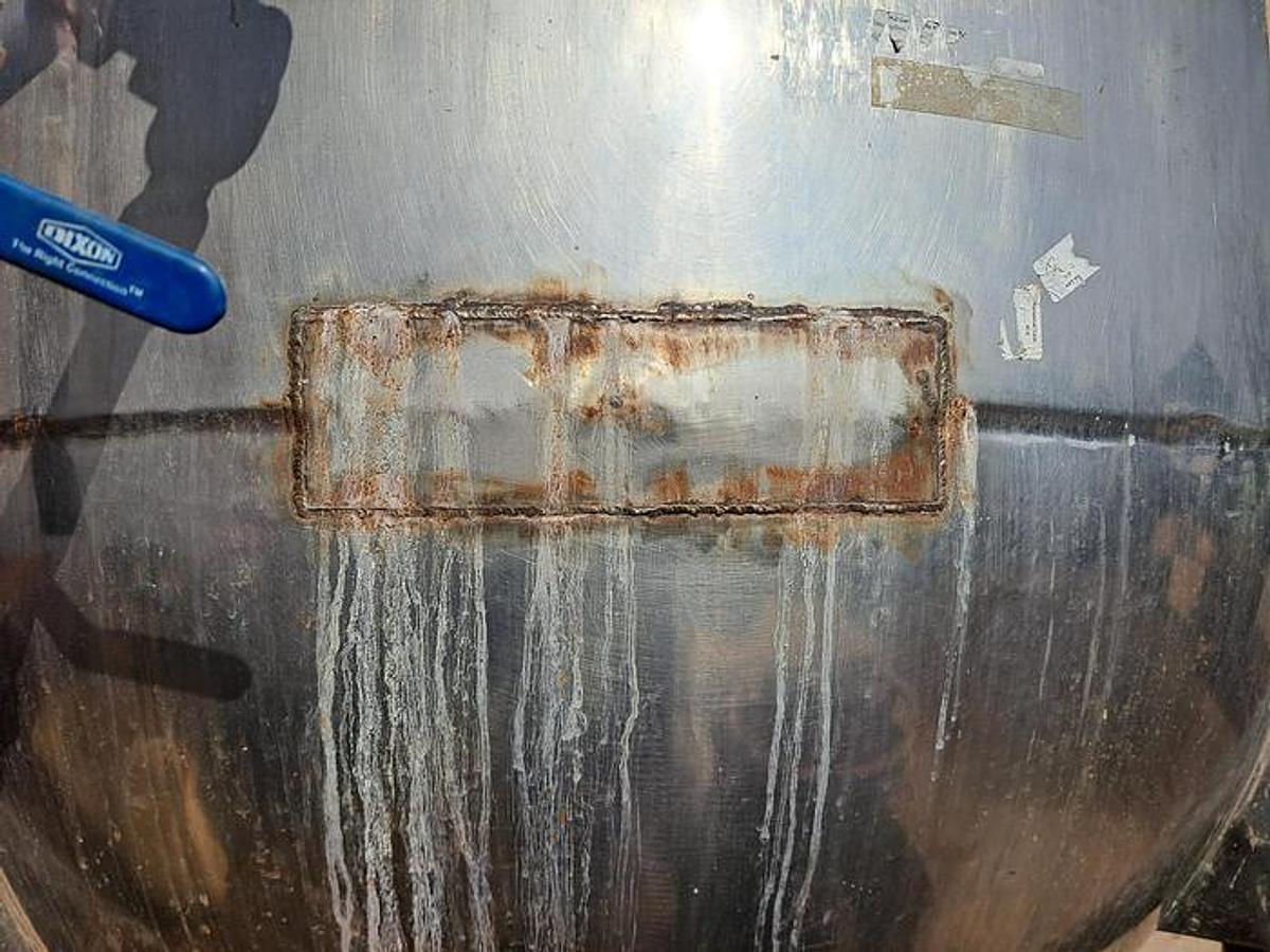 Used 360 GALLON LEE AGITATED KETTLE - S/S - 40 PSI