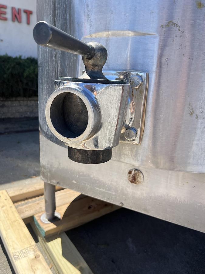 Used 150 GALLON VULCAN MIXING KETTLE SELF-CONTAINED NATURAL GAS S/S & AGITATED