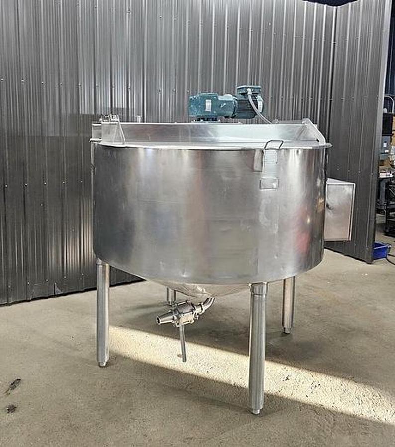 Used 500 GALLON CHESTER JENSEN COOKER COOLER - S/S - JACKETED
