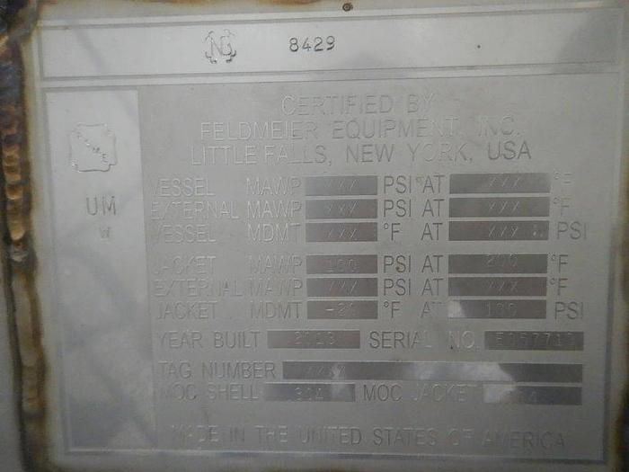 Used 185 CU. FT. MUNSON PADDLE BLENDER - S/S - DIMPLE JACKET