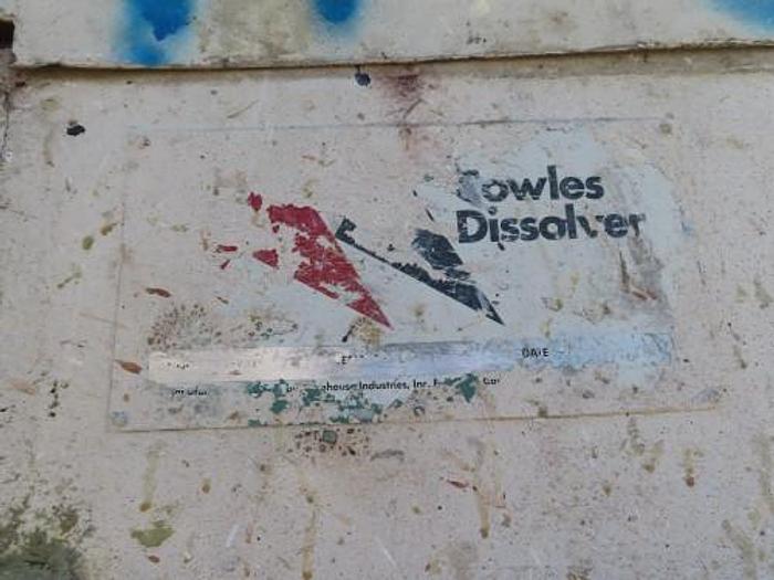 Used 40 HP COWLES HIGH SPEED DISPERSER WITH VARIABLE SPEED