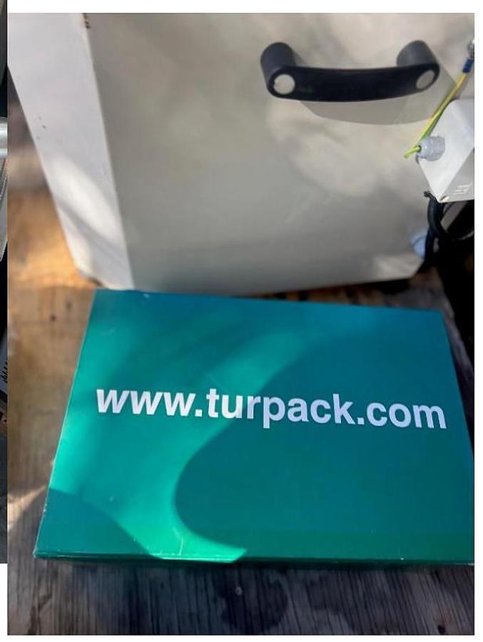 Used TURPACK 3 SIDE VERTICAL SEAL STICK PACK MACHINE - 4 LANE